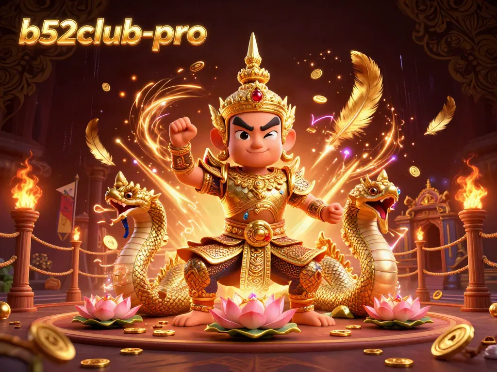 Engage in thrilling casino action at b52club-pro with golden guardians and dynamic gaming elements.