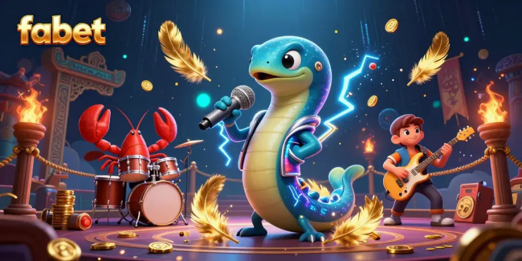 Experience the vibrant underwater world of fabet with engaging characters and casino elements in action.
