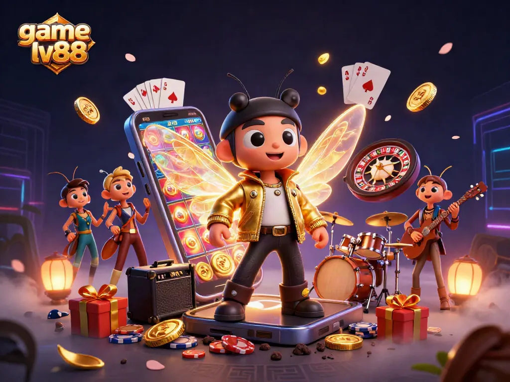 Experience the thrill of game lv88 with dynamic casino elements and vivid characters.