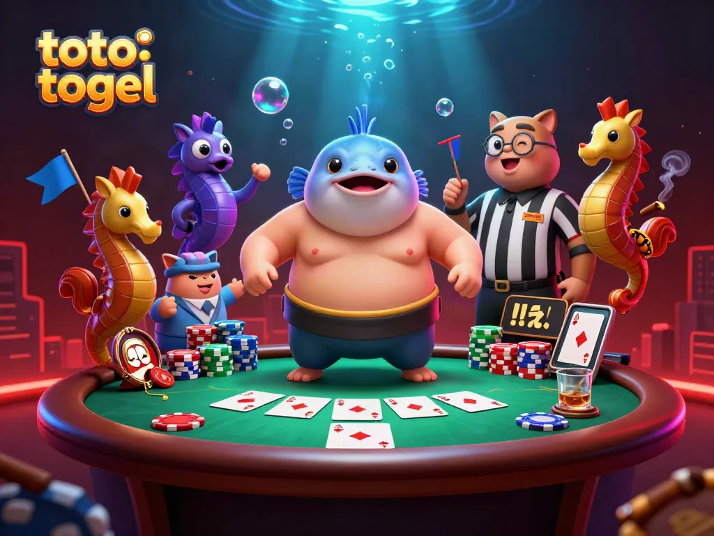 Menggairahkan permainan toto togel dengan ilustrasi 3D yang menampilkan fugu besar sebagai petarung di ring bawah air