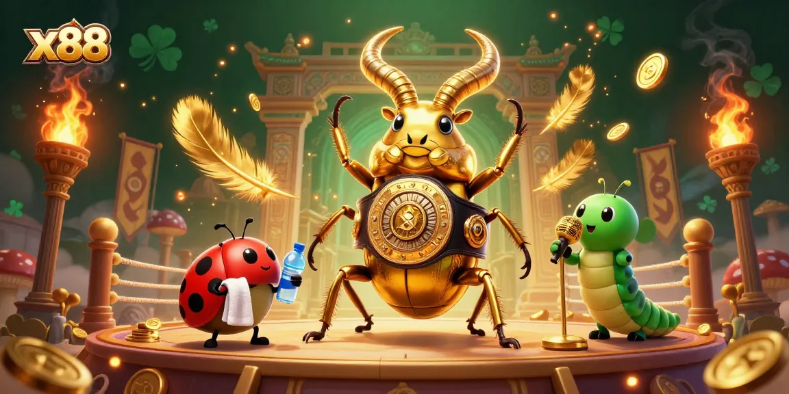 x88 champions face-off in a dynamic casino scene with golden elements and vibrant energy