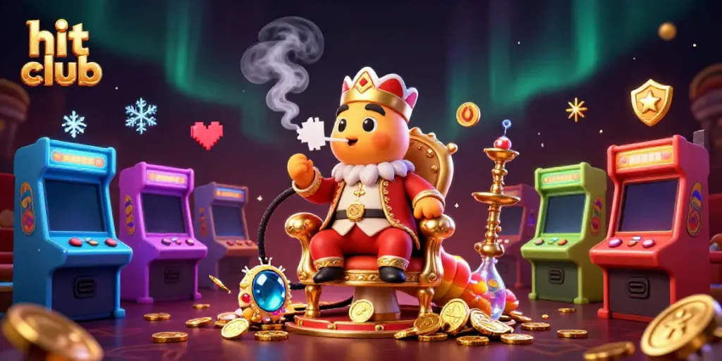 Experience hit club gaming with vibrant characters, golden coins, and dynamic symbols in 3D.