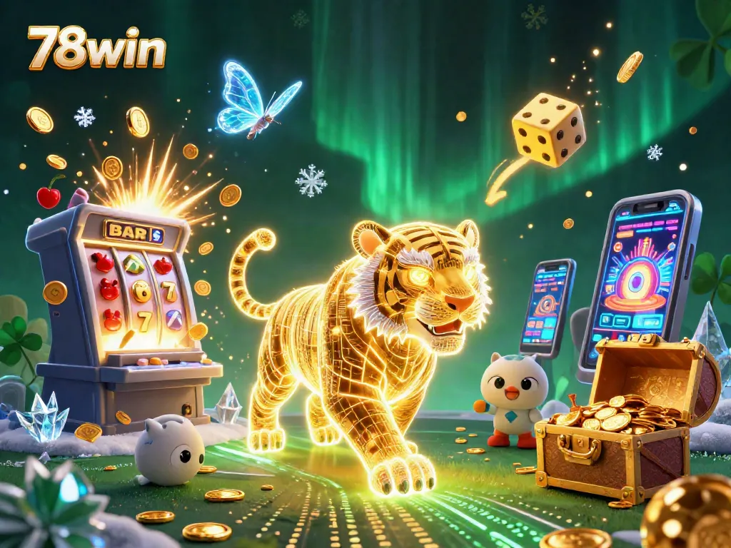 Experience thrilling excitement with 78win, featuring vibrant casino elements and enchanting characters.