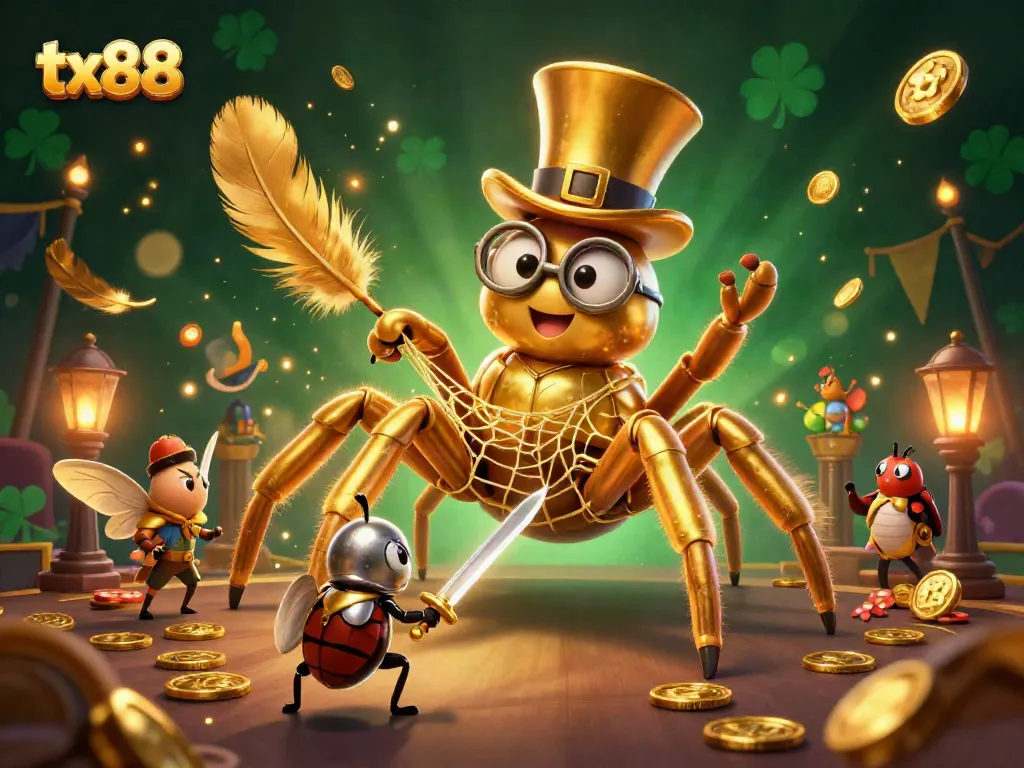 Experience the thrilling world of tx88 with interactive casino elements and vibrant characters in a dynamic scene.