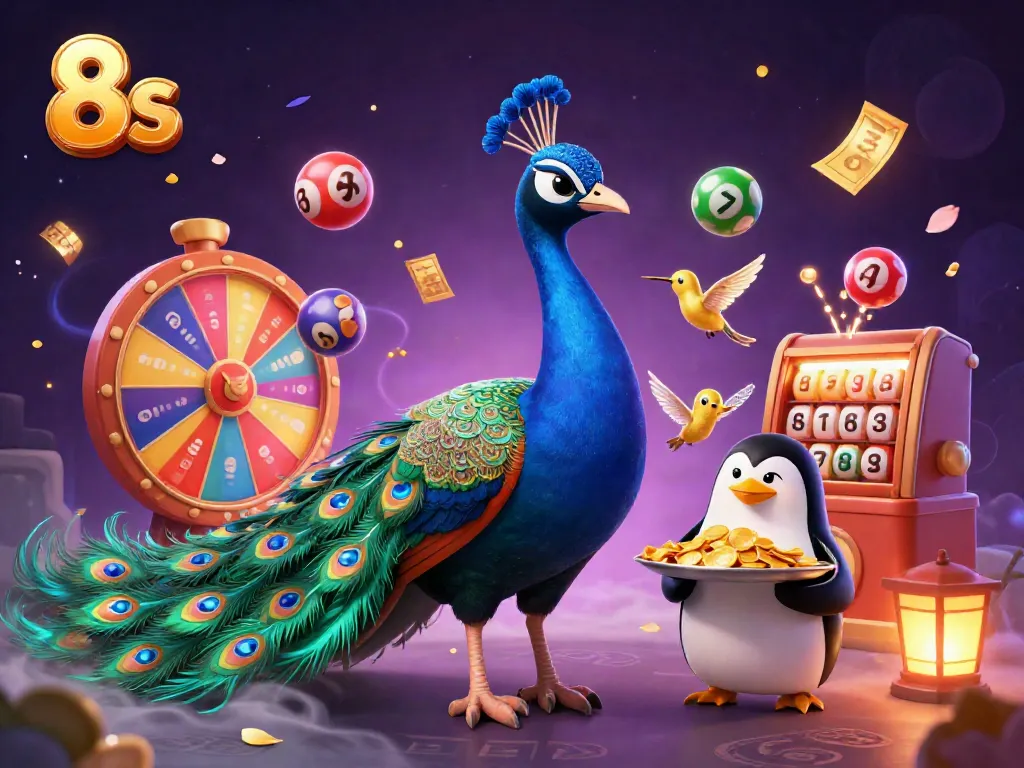 Experience vibrant wins at 8s with exciting lottery elements and dynamic characters.