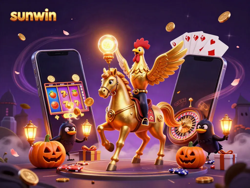 Enjoy thrilling gameplay with sunwin's captivating casino experience featuring a vibrant game scene.