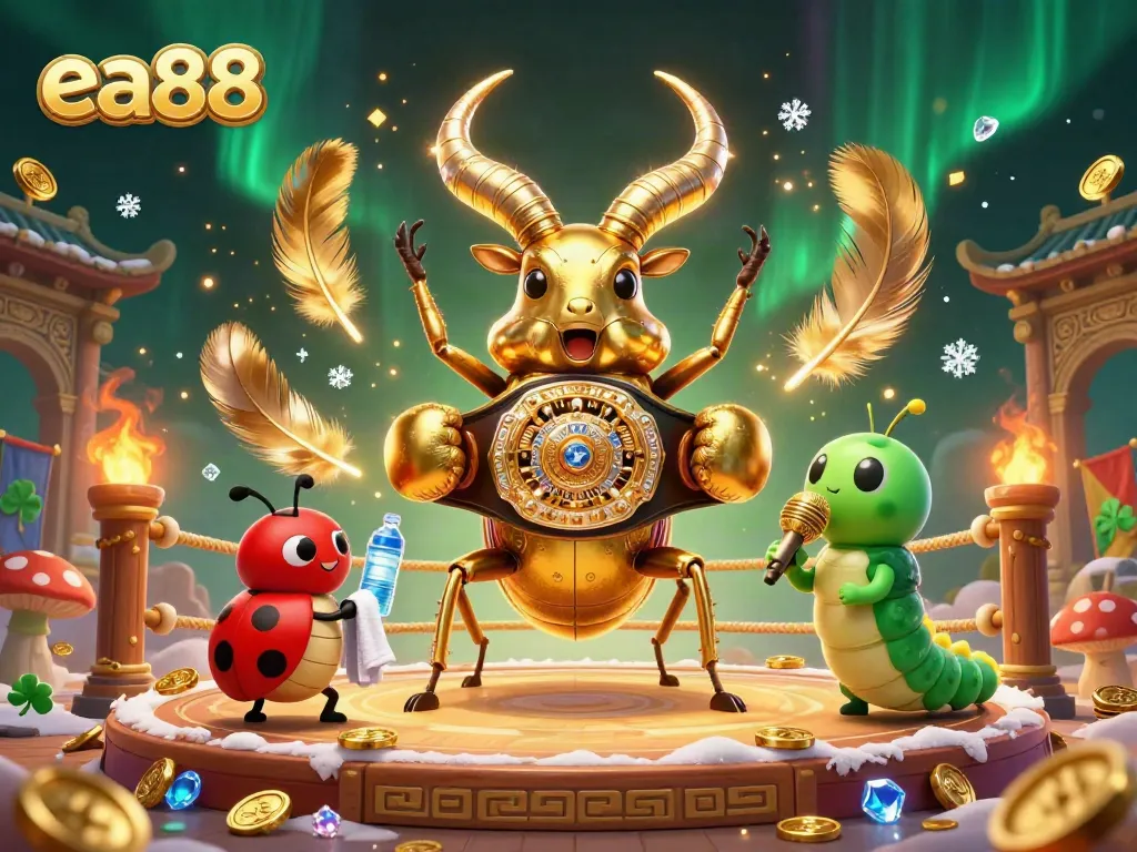 Win big with ea88 in this vibrant 3D casino scene featuring exciting cartoon characters and dynamic gambling elements.