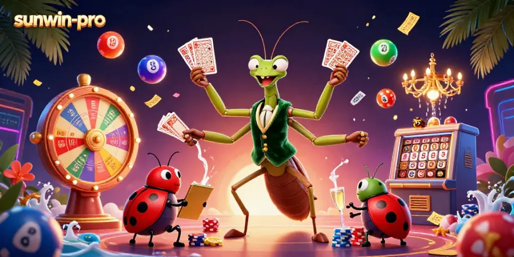 Engage with sunwin-pro's vibrant gaming scene featuring lively elements and unique characters.