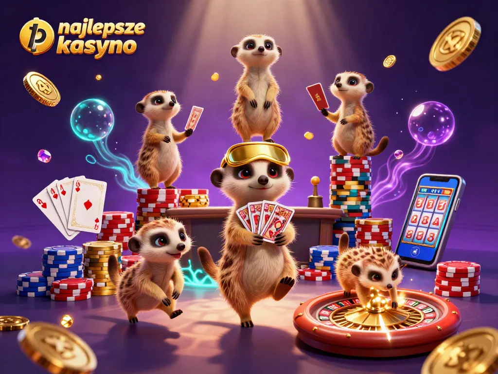 Experience thrilling gameplay at najlepsze kasyno bitcoin with dynamic meerkats and golden casino elements.